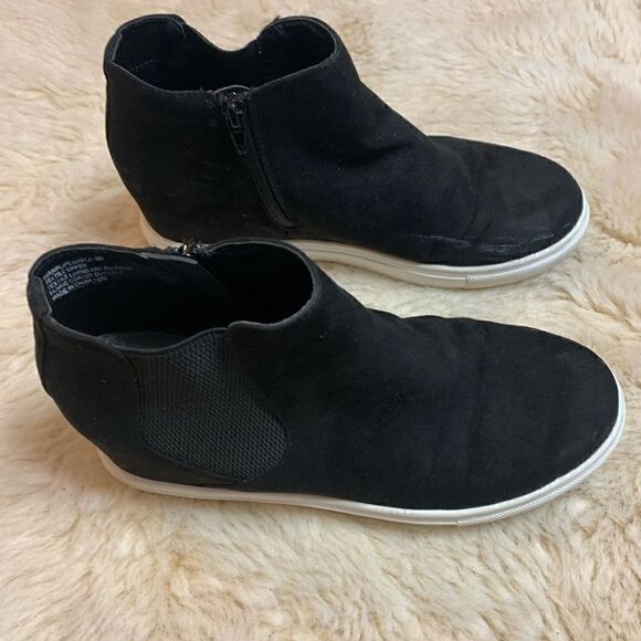 Madden Girl Black Suede Sneakers size 8 - Picture 9 of 9